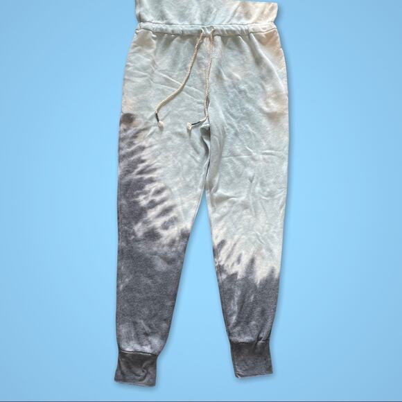 YOUNG FABULOUS BROKE NEW EBERHART TIE DYE TERRY JUMPSUIT LARGE - Picture 5 of 5